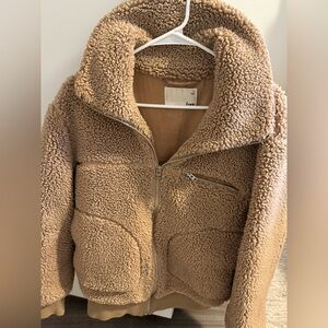 Wilfred Free Beige Sherpa Jacket